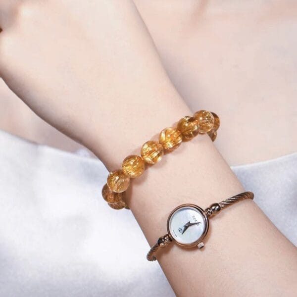 Golden Rutilated Quartz Bracelet - Image 3