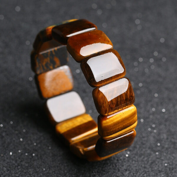 Tiger's Eye Square Bead Bracelet