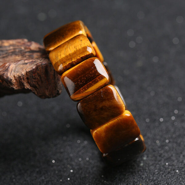 Tiger's Eye Square Bead Bracelet