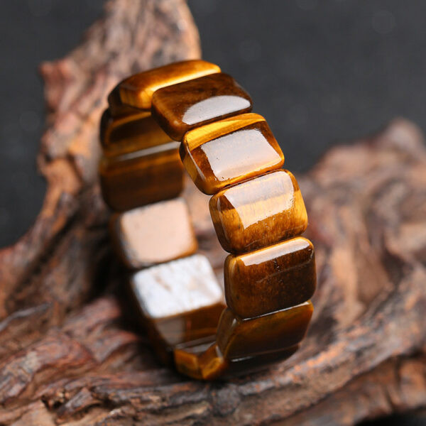 Tiger's Eye Square Bead Bracelet