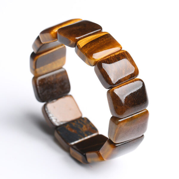 Tiger's Eye Square Bead Bracelet